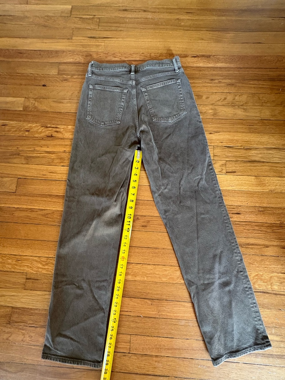 Abercrombie & Fitch Brown 90s Straight Ulta High Rise Jeans - Picture 5 of 6